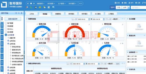 打造数字企业,每天智能在线 智邦国际生产经营一体化管理软件 同个企业,同种语言